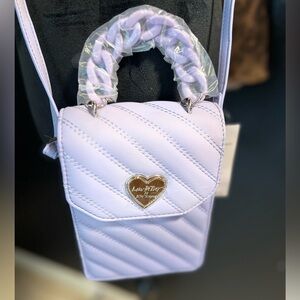 💜💜NWT- Luv Betsey Betsey Johnson Quilted Crossbody Bag- Lavender 💜💜